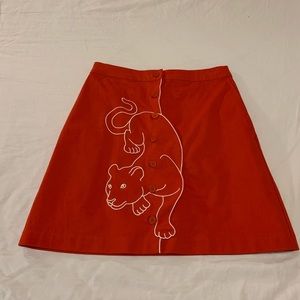 Jaguar cutout miniskirt